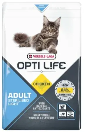 Dagaanbieding Opti Life Cat Sterilised/Light Kip 7,5 kg